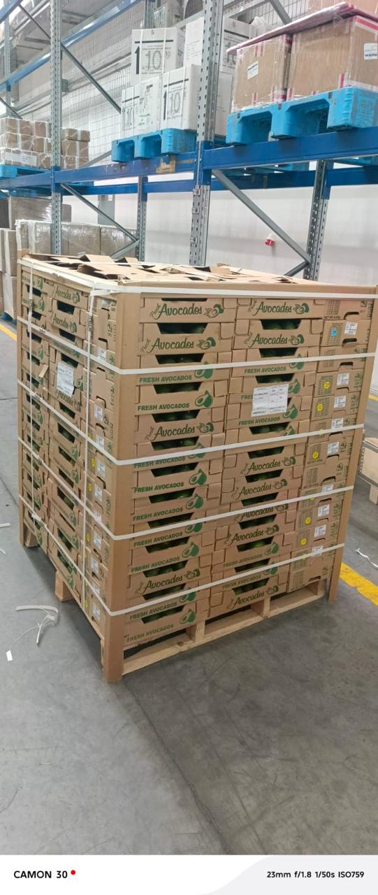 Export handling and pallet preparation